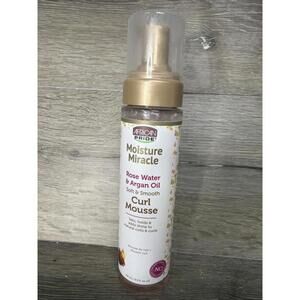 AFRICAN PRIDE MOISTURE MIRACLE ROSE WATER & SMOOTH CURL MOUSSE 8.5 OZ
